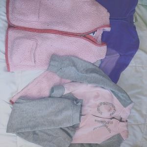 Calvin Klein girls sweat suit & sweaters lot 5